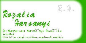 rozalia harsanyi business card
